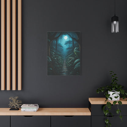 Moonlit Jungle Pathway Wall Art & Canvas Prints