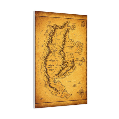 Desert Horizon World Map Adventure Wall Art & Canvas Prints