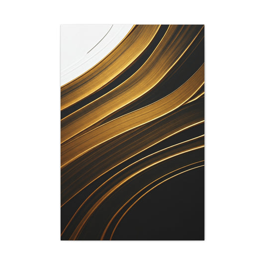Golden Wave Abstract Wall Art & Canvas Prints