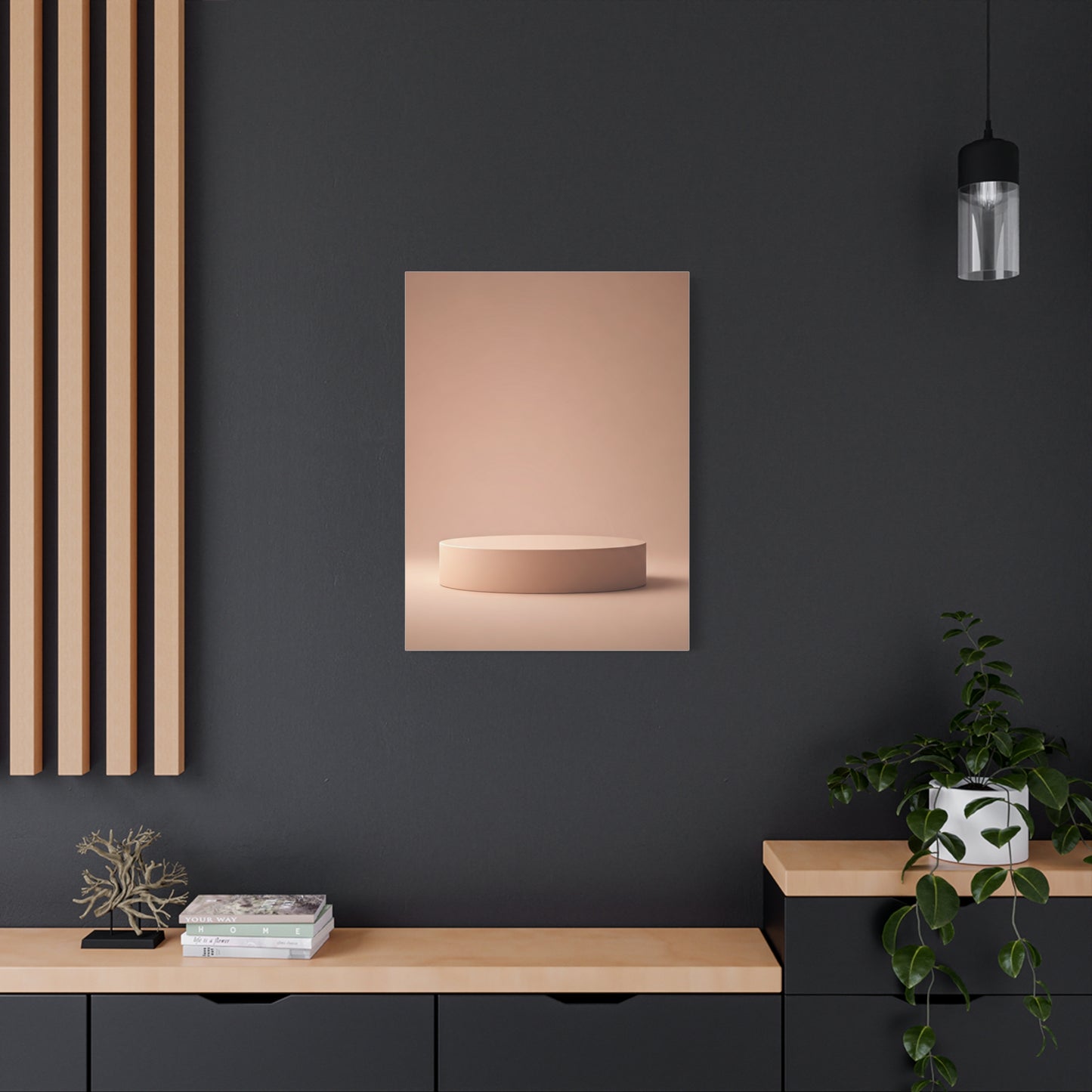 Soft Round Pedestal Minimal Display Wall Art & Canvas Prints