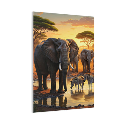 Elephant Family Journey Wall Art & Canvas Prints