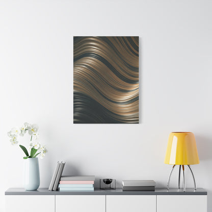 Gilded Waveform Abstract Wall Art & Canvas Prints