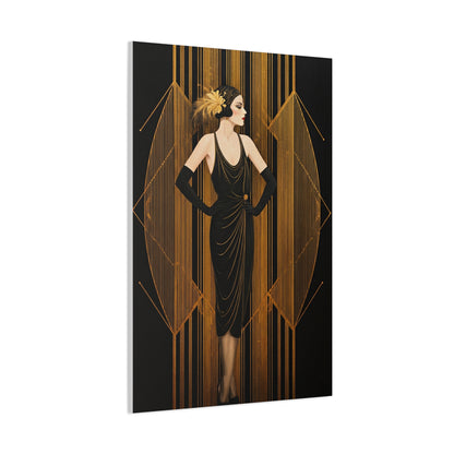 Roaring Twenties Glamour Lady Wall Art & Canvas Prints
