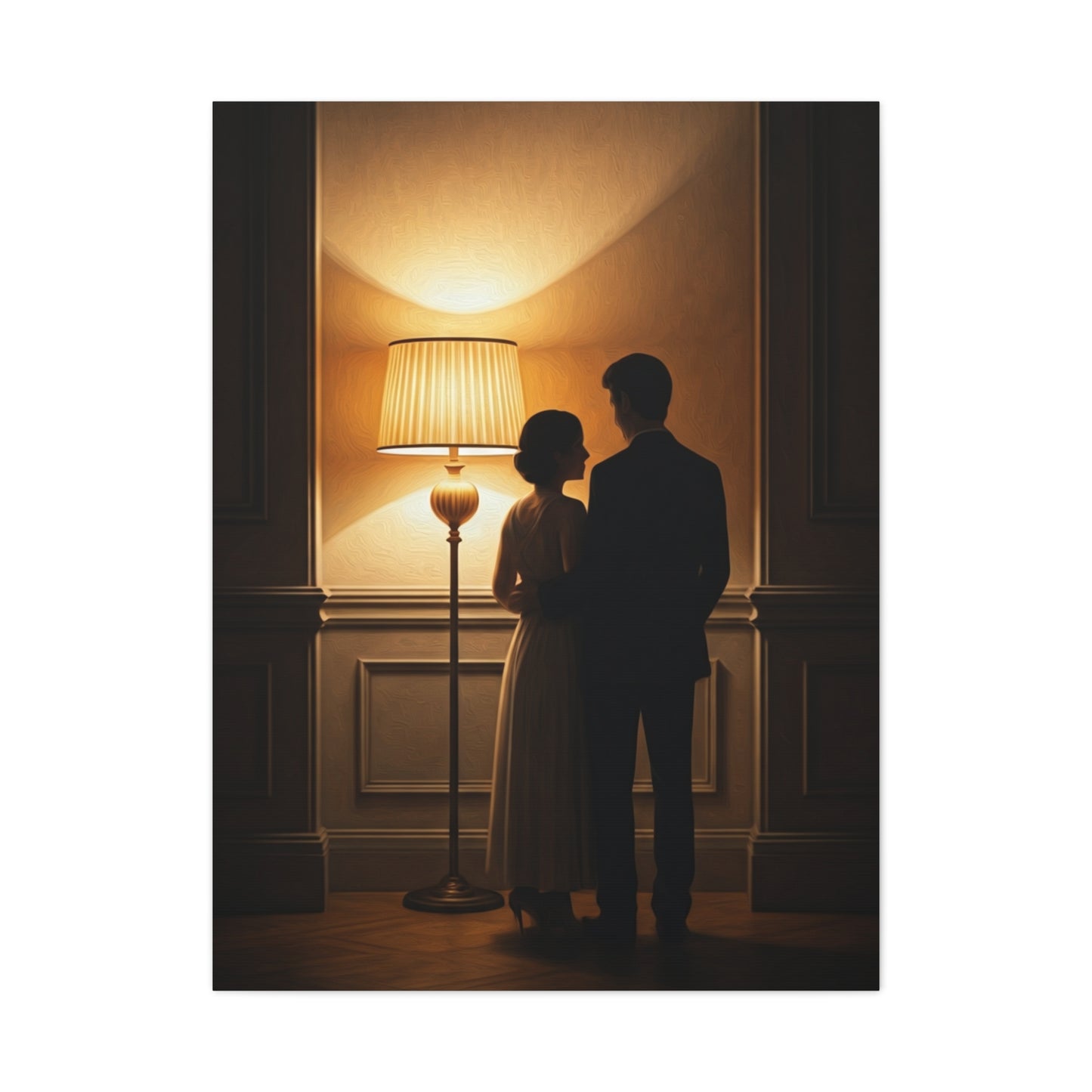 Golden Glow Embrace Interior Wall Art & Canvas Prints