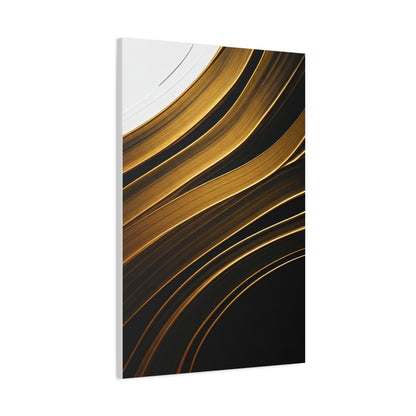 Golden Wave Abstract Wall Art & Canvas Prints