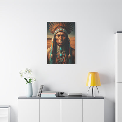 Tribal Spirit Headdress Portrait Wall Art & Canvas Prints