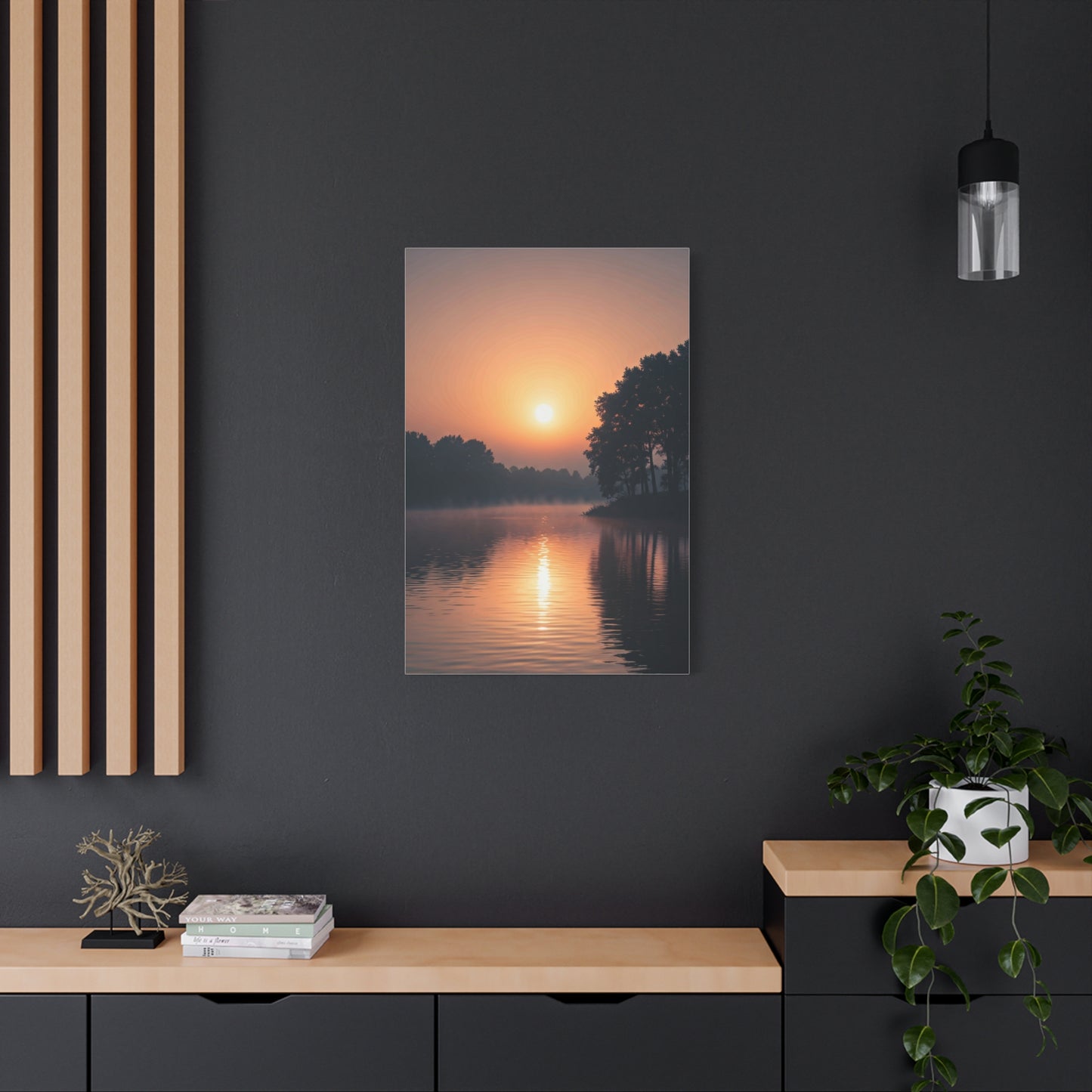 Sunrise Lake Reflection Wall Art & Canvas Prints