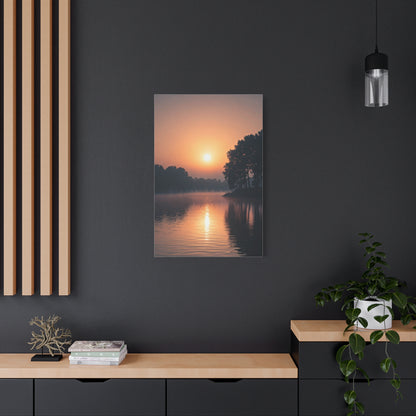 Sunrise Lake Reflection Wall Art & Canvas Prints
