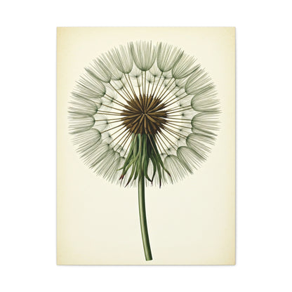 Dandelion Seed Head Illustration Wall Art & Canvas Prints