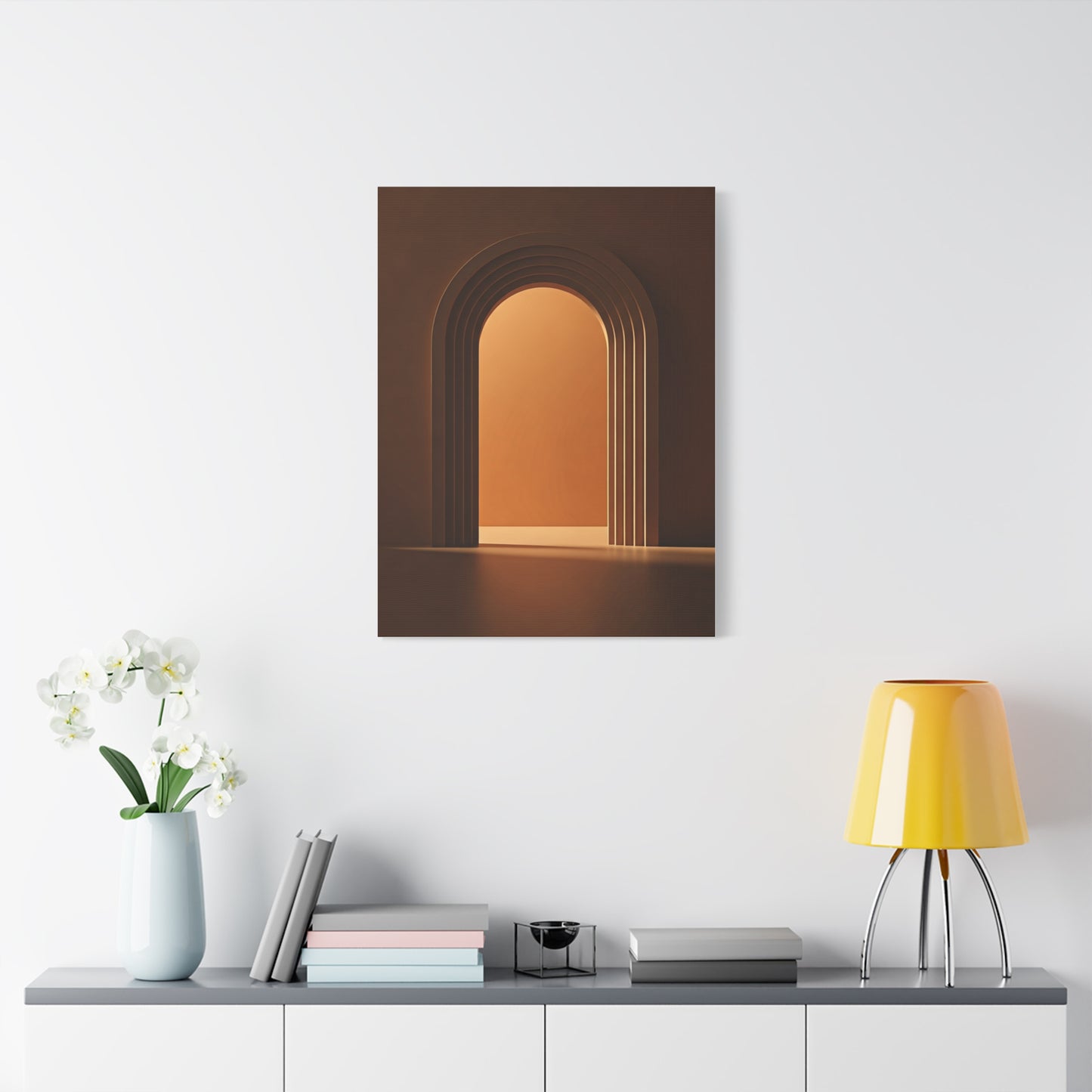 Warm Architectural Archway Glow Wall Art & Canvas Prints