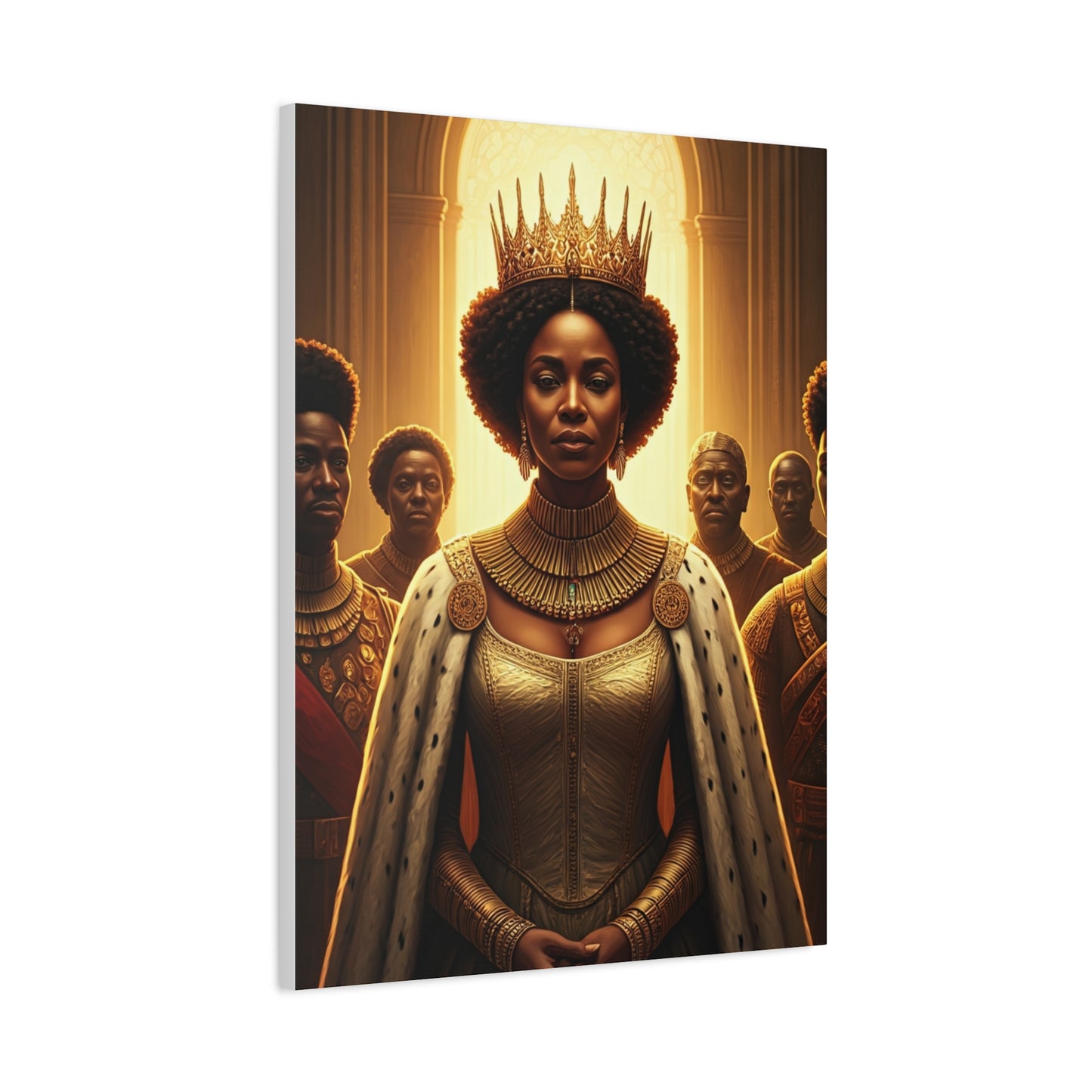 Golden Rain Regal Woman Wall Art & Canvas Prints