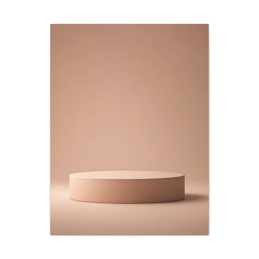 Soft Round Pedestal Minimal Display Wall Art & Canvas Prints