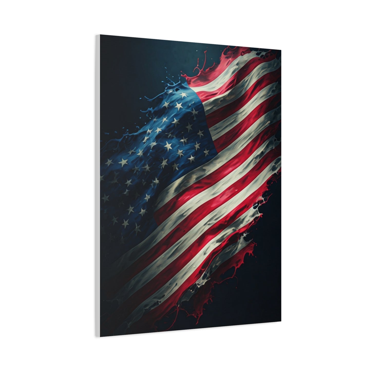 Artistic Brushstroke Flag of Freedom Wall Art & Canvas Prints