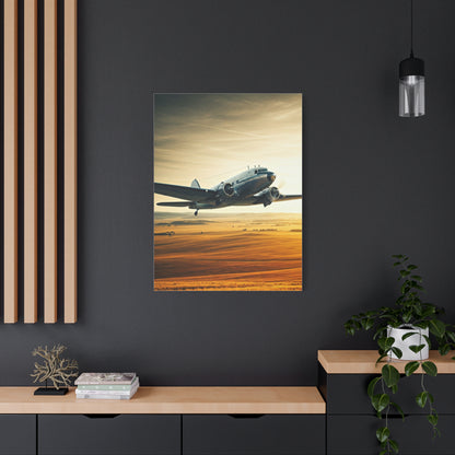Golden Age Flight Over Desert Wall Art & Canvas Prints
