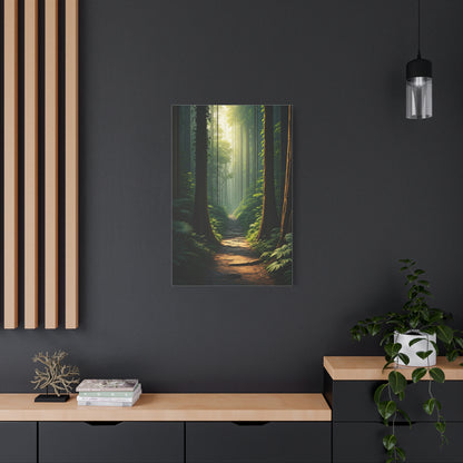 Misty Woodland Path Serenity Wall Art & Canvas Prints