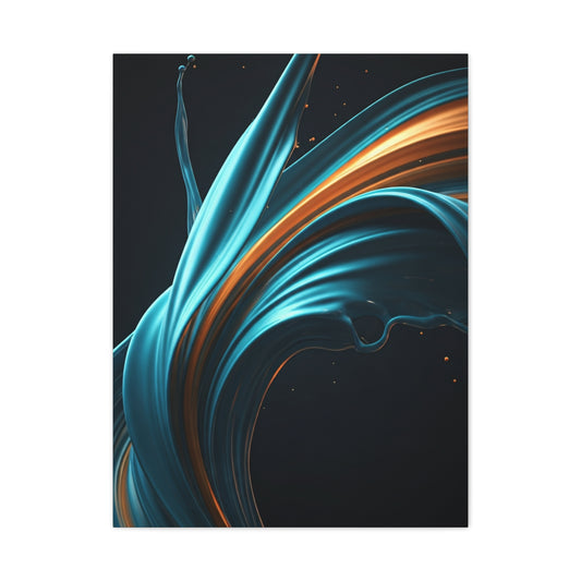 Celestial Current Abstract Wall Art & Canvas Prints