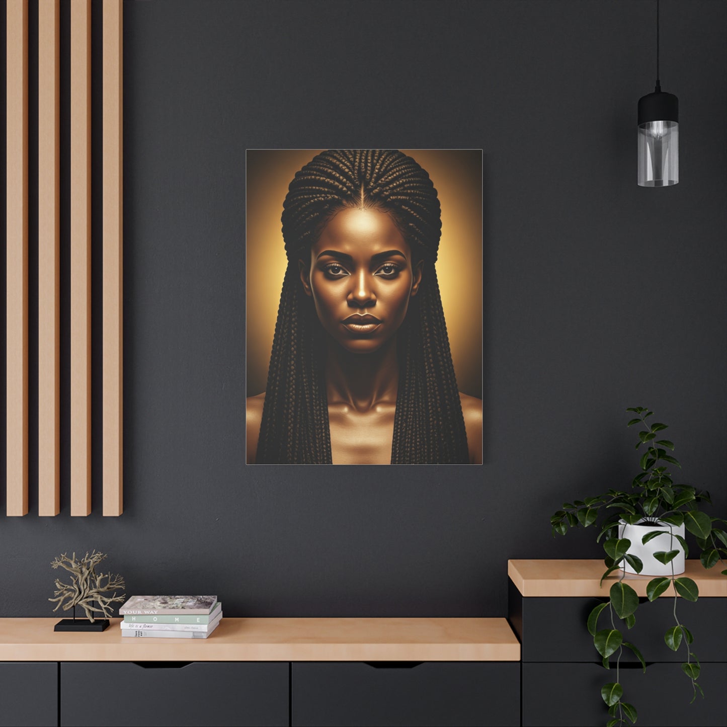 Radiant Braided Queen Portrait Wall Art & Canvas Prints
