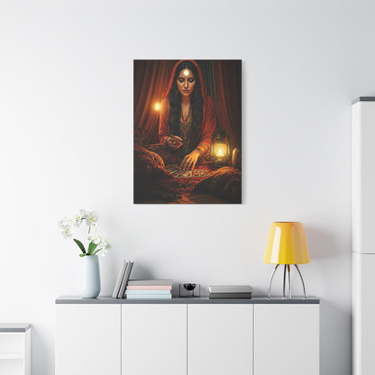 Bohemian Tarot Reader by Lantern Light Wall Art & Canvas Prints