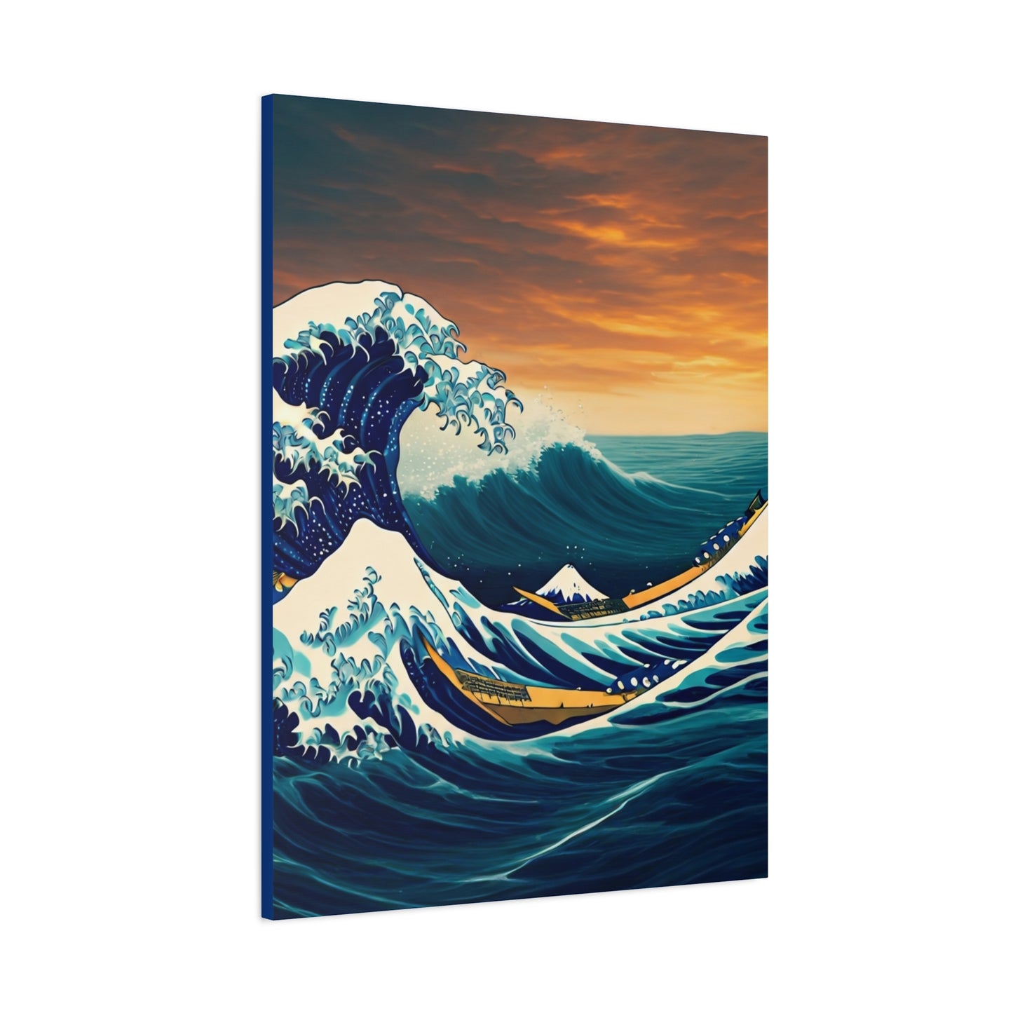 Crimson Horizon Wave Wall Art & Canvas Prints