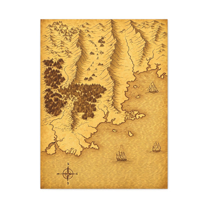 Antique Compass World Map Wall Art & Canvas Prints