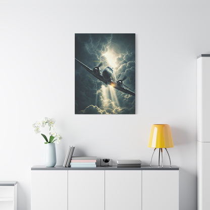 Lightning Storm Fighter Flight Wall Art & Canvas Prints