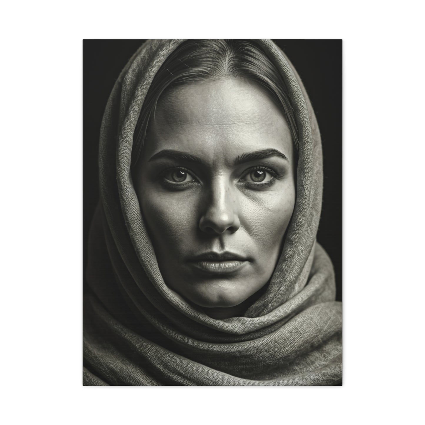 Veiled Woman with Calm Gaze Wall Art & Canvas Prints