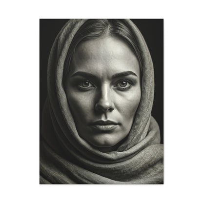 Veiled Woman with Calm Gaze Wall Art & Canvas Prints