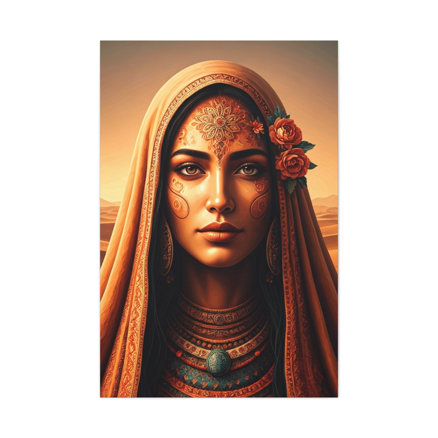 Sacred Desert Muse Portrait Wall Art & Canvas Prints