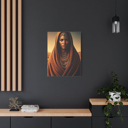 Bohemian Tribal Woman Portrait Wall Art & Canvas Prints