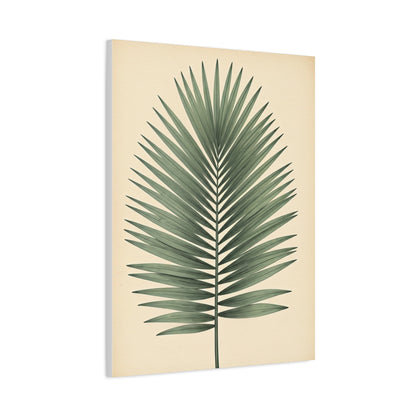 Palm Leaf Minimalist Illustration Wall Art & Canvas Prints