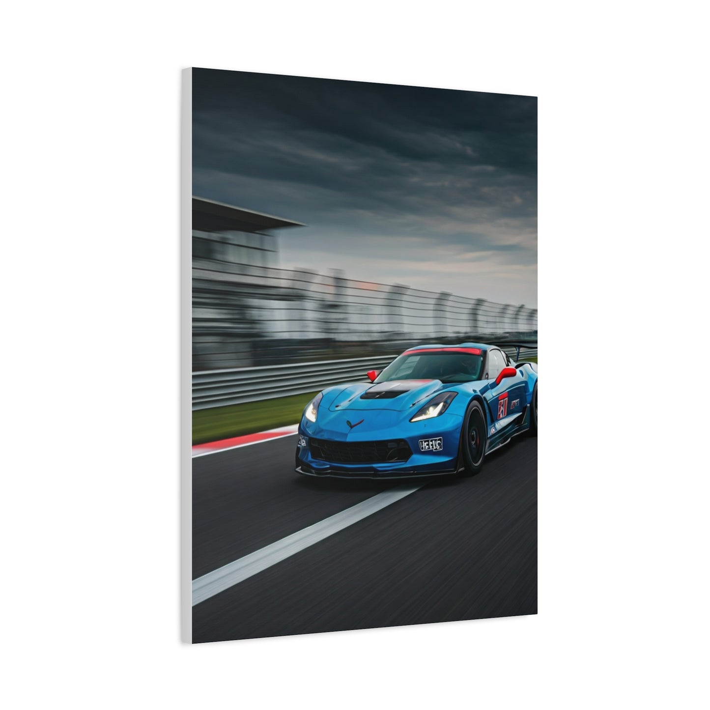2019 Chevrolet Corvette C7 Z06 Start Finish Straight Wall Art & Canvas Prints