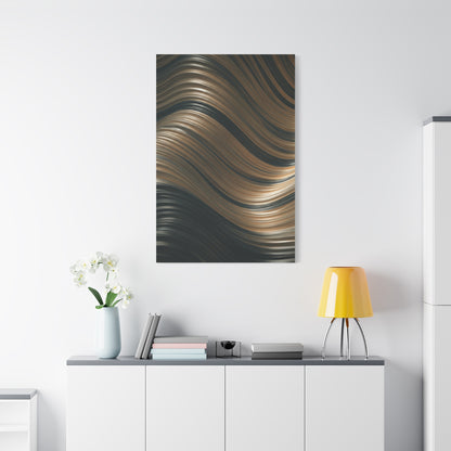 Gilded Waveform Abstract Wall Art & Canvas Prints