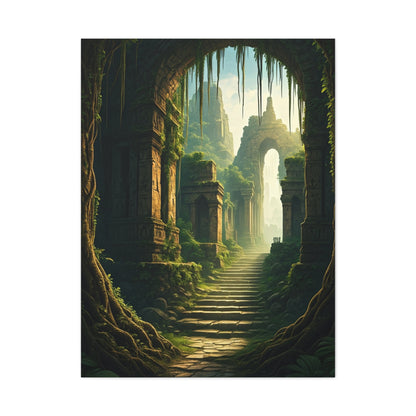 Enchanted Ruins Gateway Fantasy Landscape Wall Art & Canvas Prints
