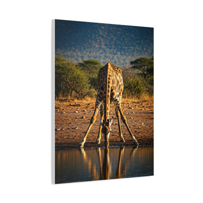 Giraffe Reflection Safari Serenity Wall Art & Canvas Prints