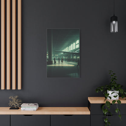 Modern Transit Hall Cinematic Scene Wall Art & Canvas Prints