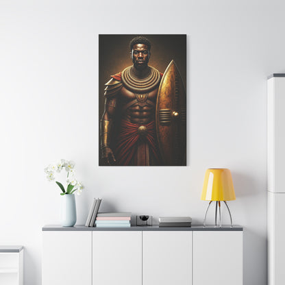 African Warrior Shield Legend Wall Art & Canvas Prints