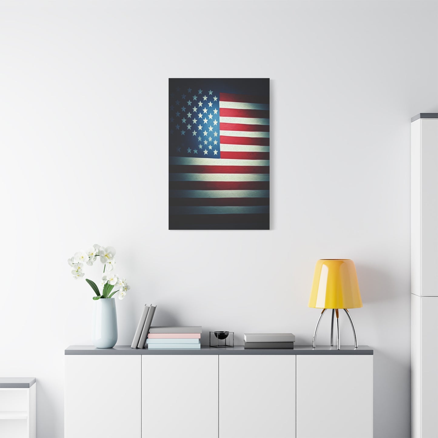 Minimalist Stars and Stripes Pride Wall Art & Canvas Prints