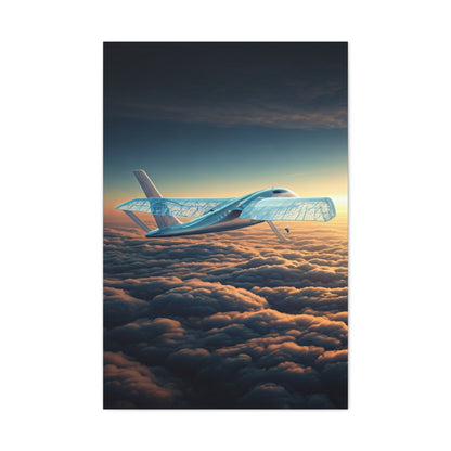 Elegant Concept Aircraft Above Clouds Wall Art & Canvas Prints