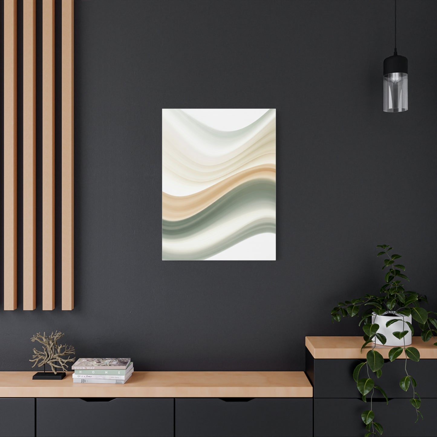 Abstract Neutral Flow Art Wall Art & Canvas Prints