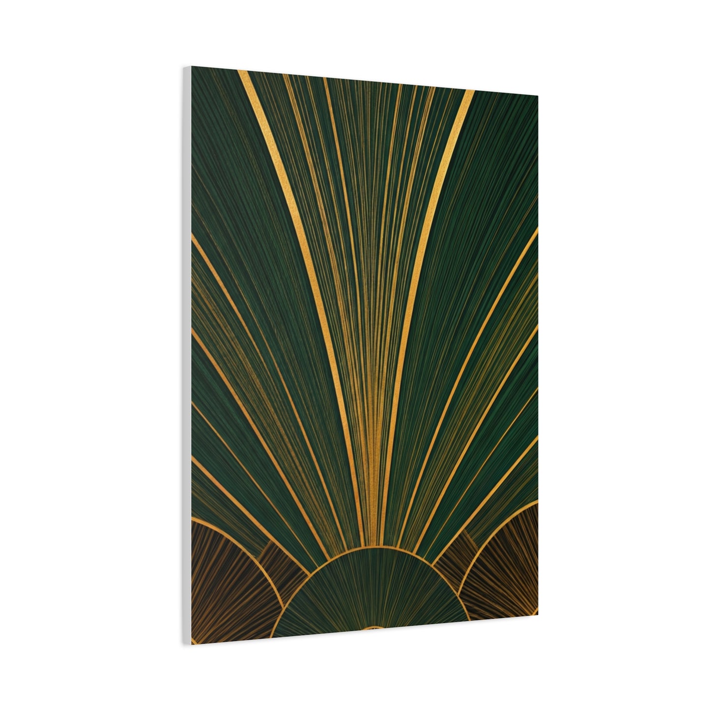 Emerald Deco Fanburst Wall Art & Canvas Prints
