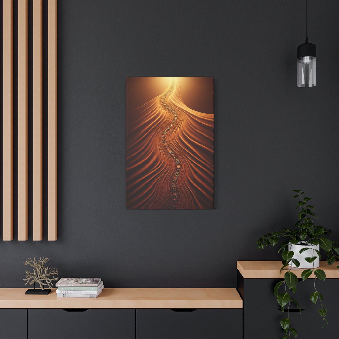 Path of Light Through the Desert Wall Art & Canvas Prints