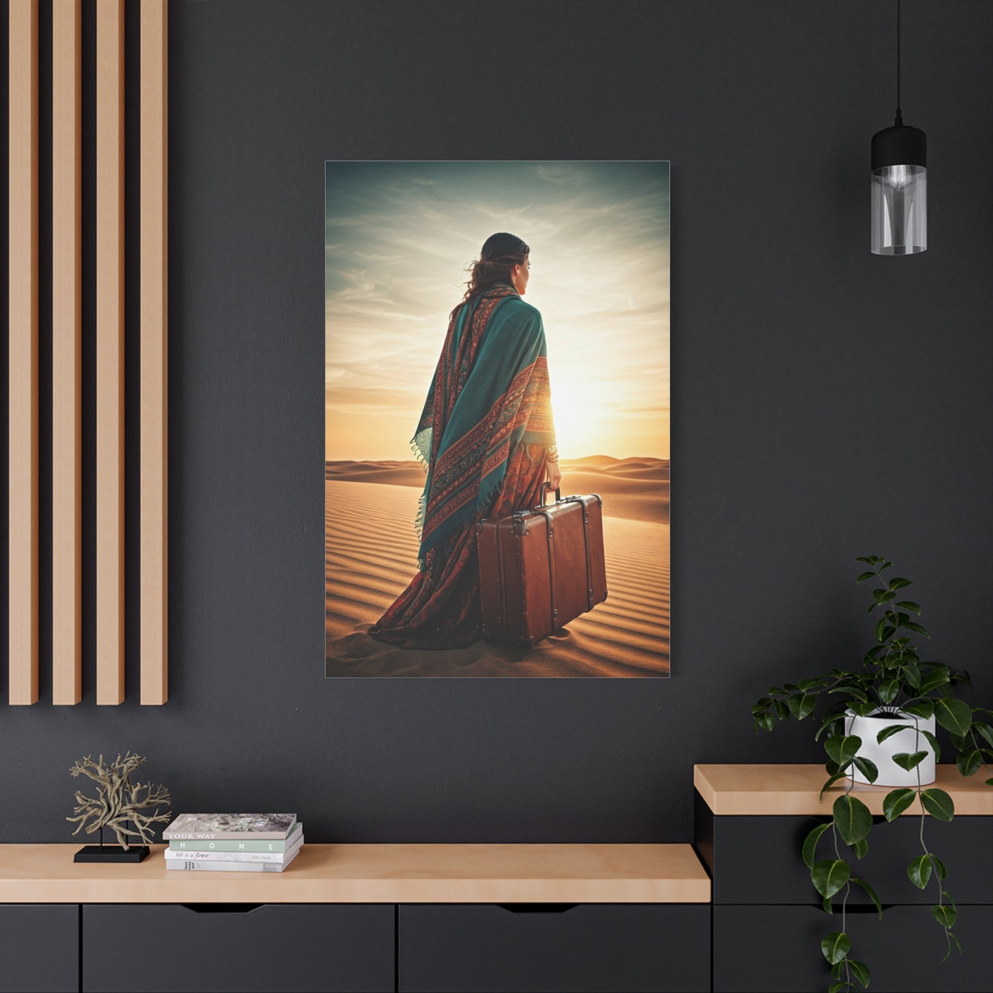 Desert Journey at Golden Hour – Wall Art & Canvas Prints