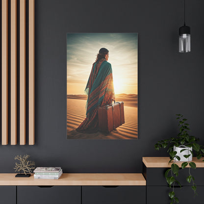 Desert Journey at Golden Hour – Wall Art & Canvas Prints