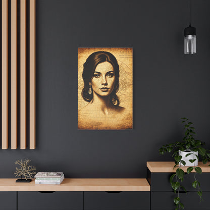 Minimal Black Silhouette World Map Wall Art & Canvas Prints