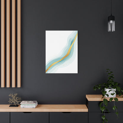 Gold Vein Flow Abstract Wall Art & Canvas Prints