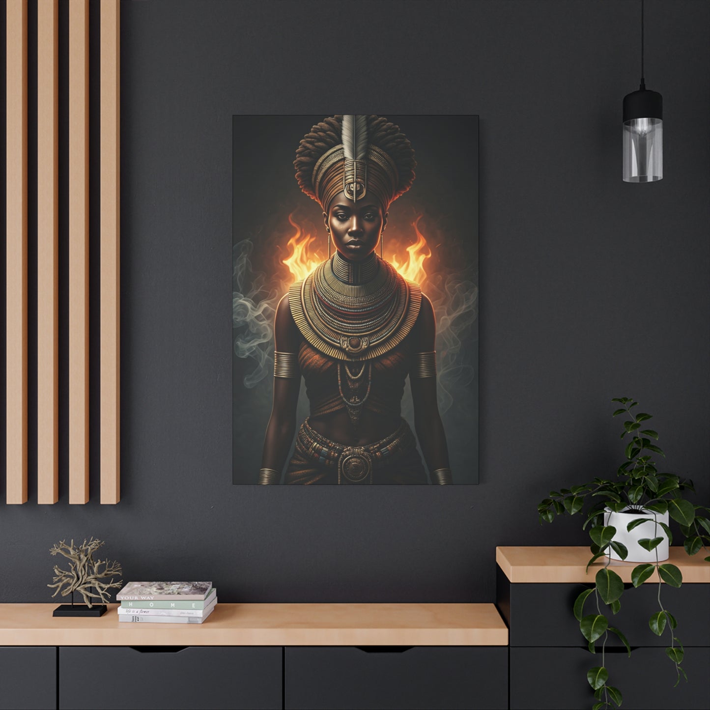 Fire Crown Priestess Wall Art & Canvas Prints