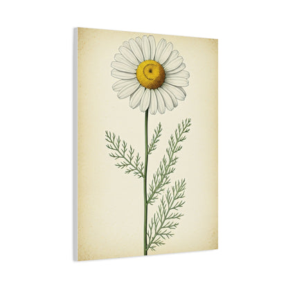 Chamomile Flower Herbal Illustration Wall Art & Canvas Prints