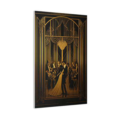 Midnight Ballroom Elegance Art Deco Wall Art & Canvas Prints