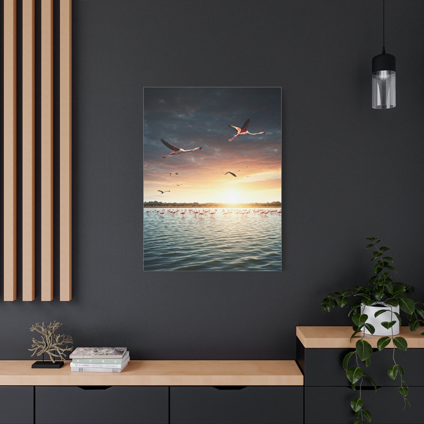 Birds Over Tranquil Ocean Sunrise Wall Art & Canvas Prints