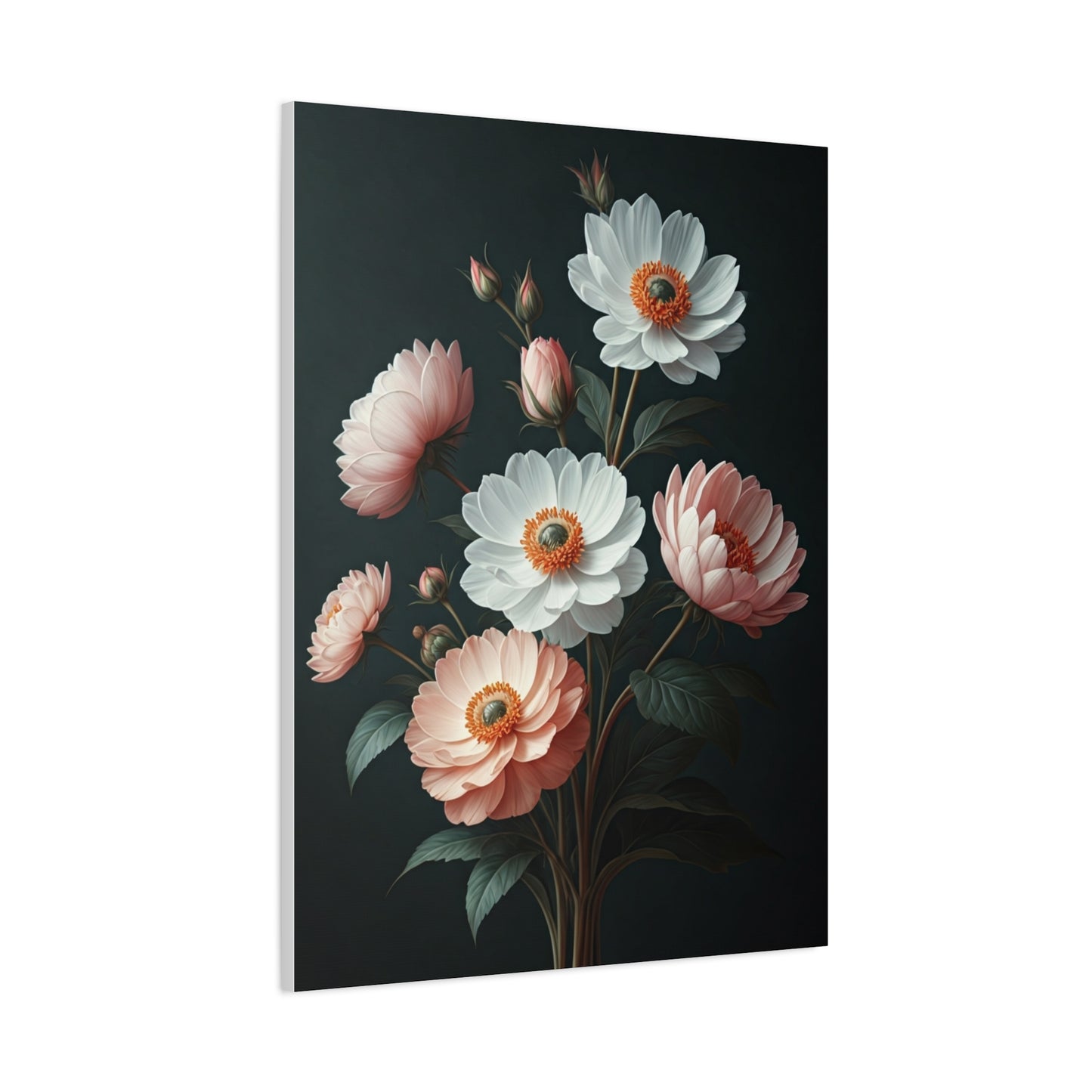 Midnight Bloom Elegance Wall Art & Canvas Prints